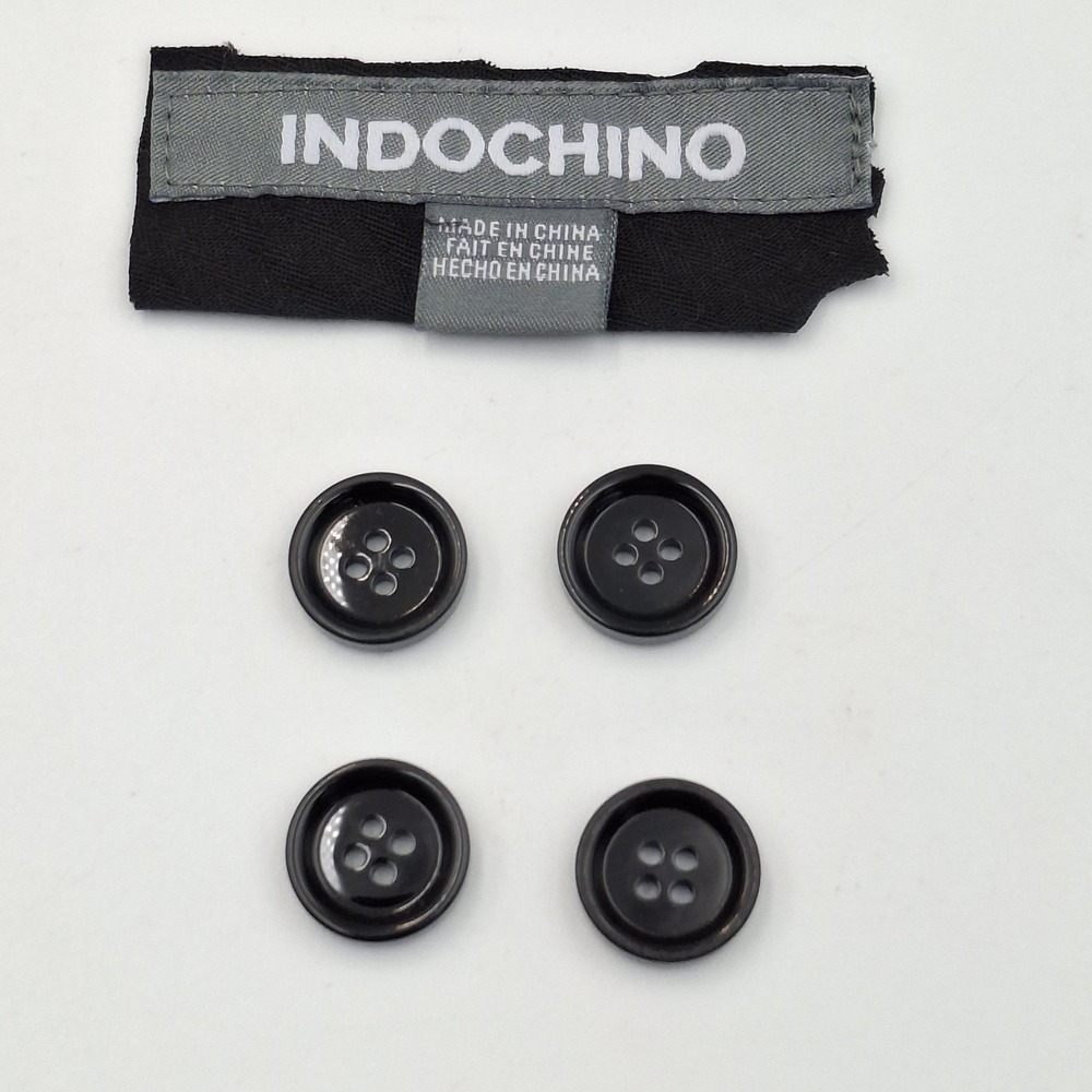 Indochino Set Of 4 Replacement Buttons‎ Black For Pants